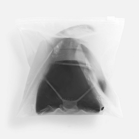 Складная бутылка для воды Langfossen, черная - рис 10.