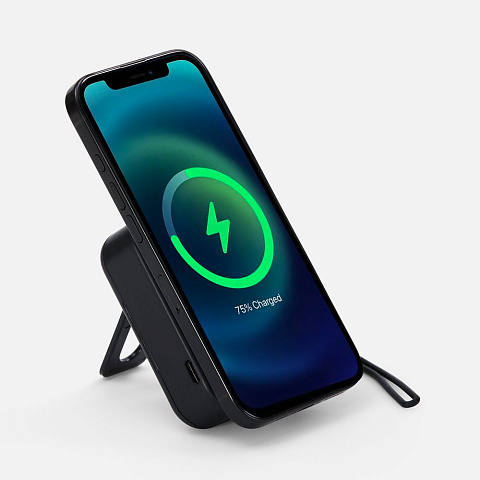 Набор для ухода за гаджетами с беспроводной зарядкой Rules, черный - рис 4.